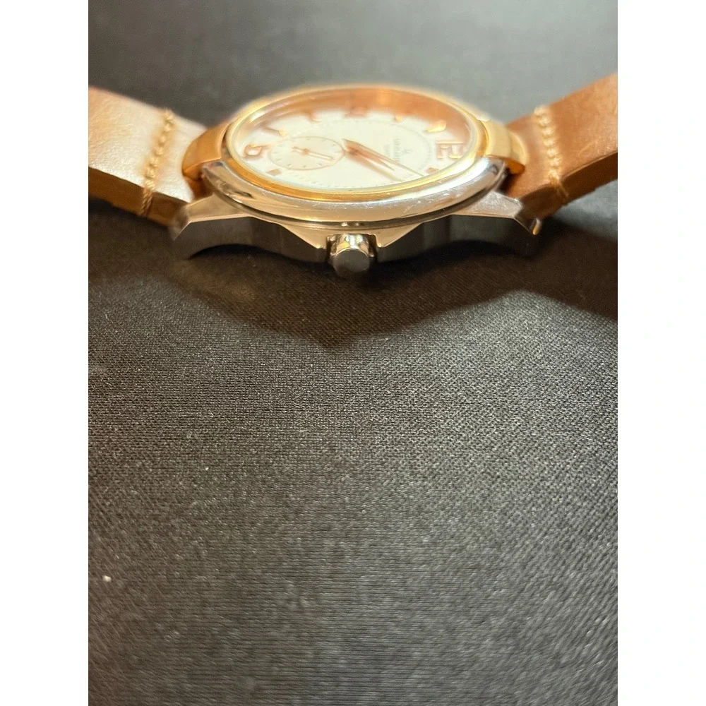 Louis Arden Quartz Watch Mens‎ Brown Leather Strap LA2047M Luxury Casual
